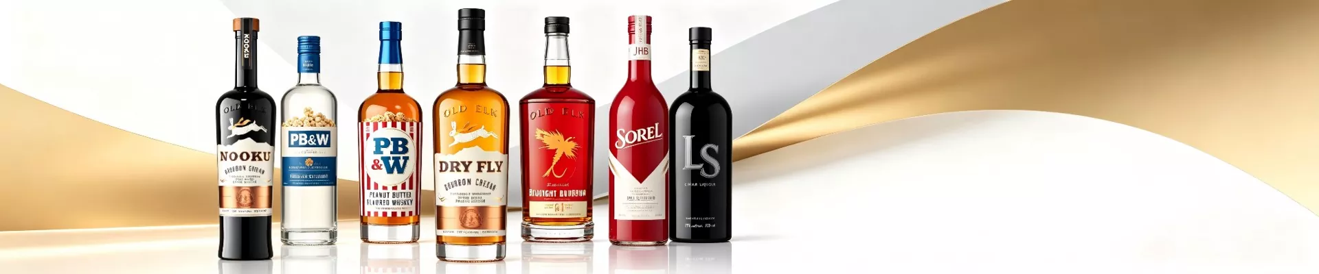 Spritflaskor av glas