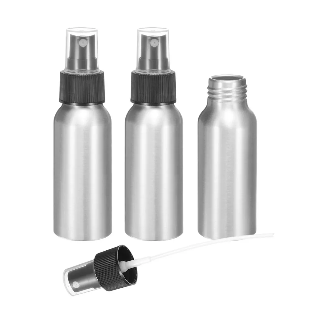 60 ml (2 oz) mini återanvändbar sprayflaska för findimma i aluminium