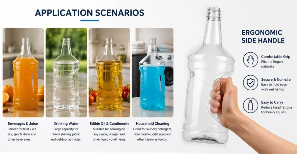 PET Round Bottles with Black Ribbed SG90 Lined Caps